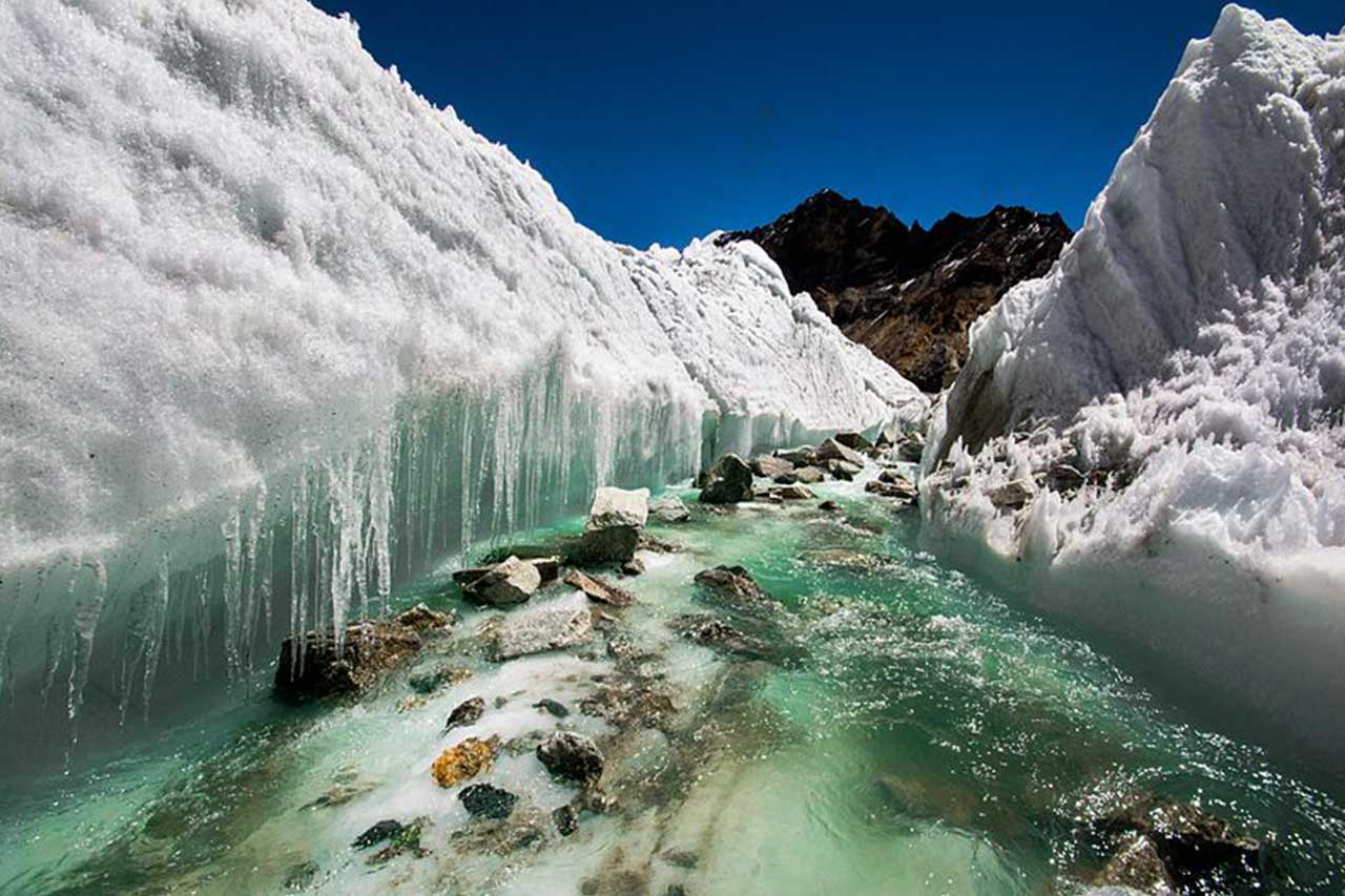 Glacial meltwater